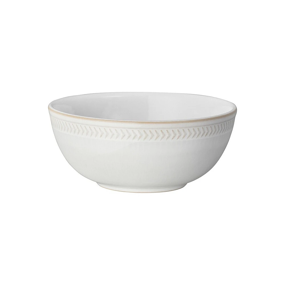 Natural Canvas Chevron Cereal Bowl