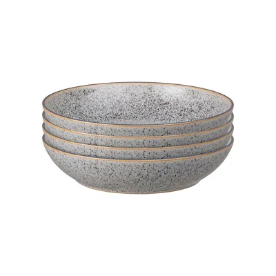 Studio Grey Stoneware 4-Piece Pasta Bowl Set