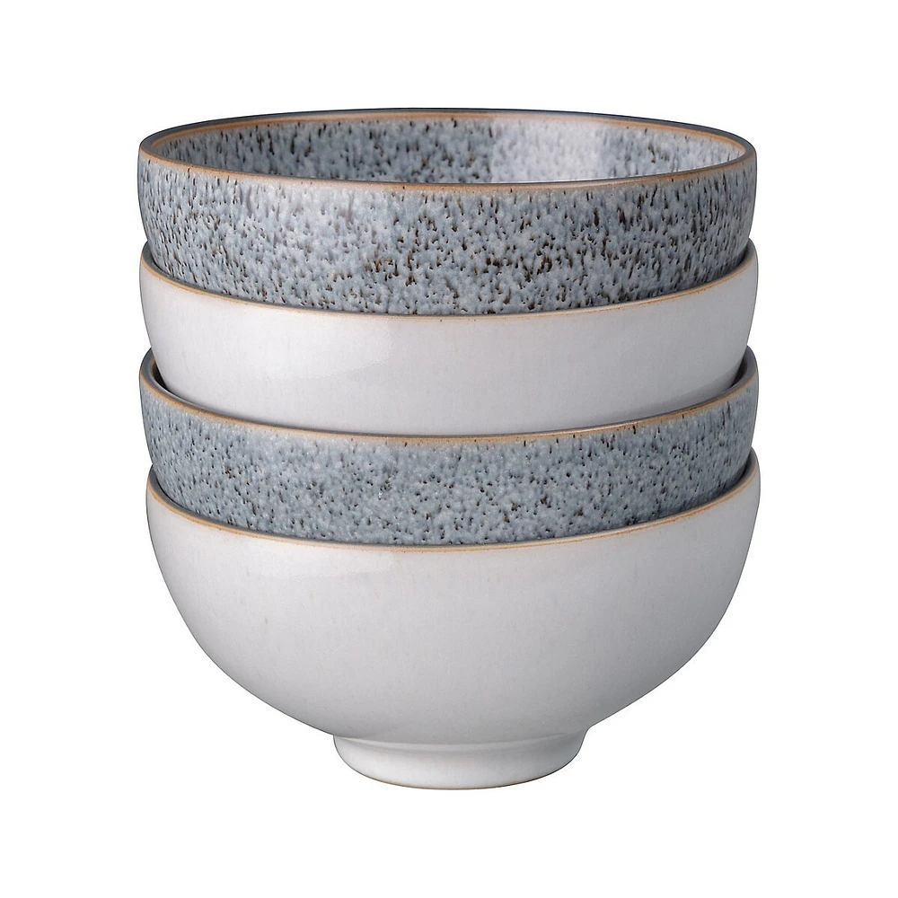 Studio Grey Stoneware 4-Piece Rice Bowl Set