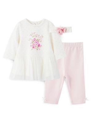 Baby Girl's Dress & Leggings Set
