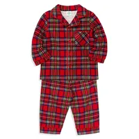 Pyjama à carreaux pour bébé, deux pièces