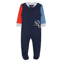 Baby's Colourblock Space-Theme Footie