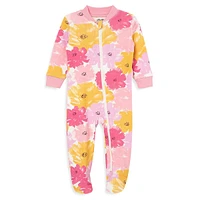 Baby's Floral Footie