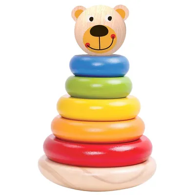 Wooden Wobble Stacker - Stacking Tower Toy