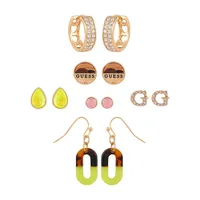 Nomad Chic Goldtone & Crystal 6-Piece Earrings Set