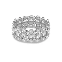 Silvertone & Crystal Bracelet