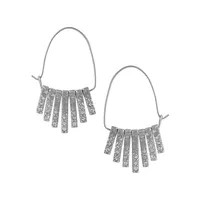 Fall Awakenings Silvertone Chandelier Earrings