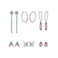 6-Pair Spring Love Earring Set