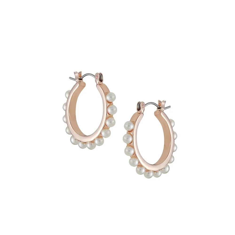 So Lovely Goldtone Hoop Earrings