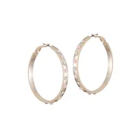 So Lovely Rose Goldtone Hoop Earrings