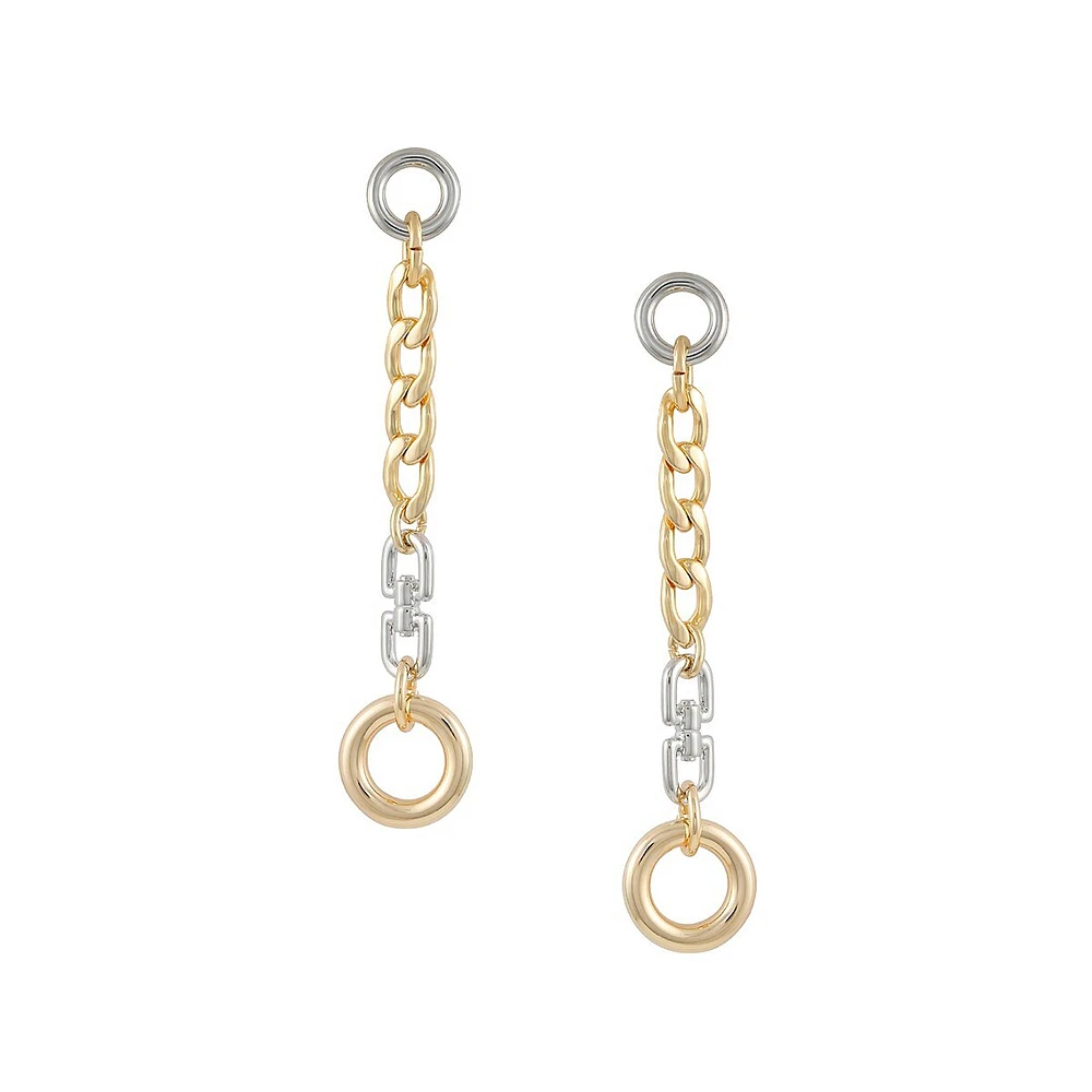 Higher Elevation Two-Tone Linear Earrings