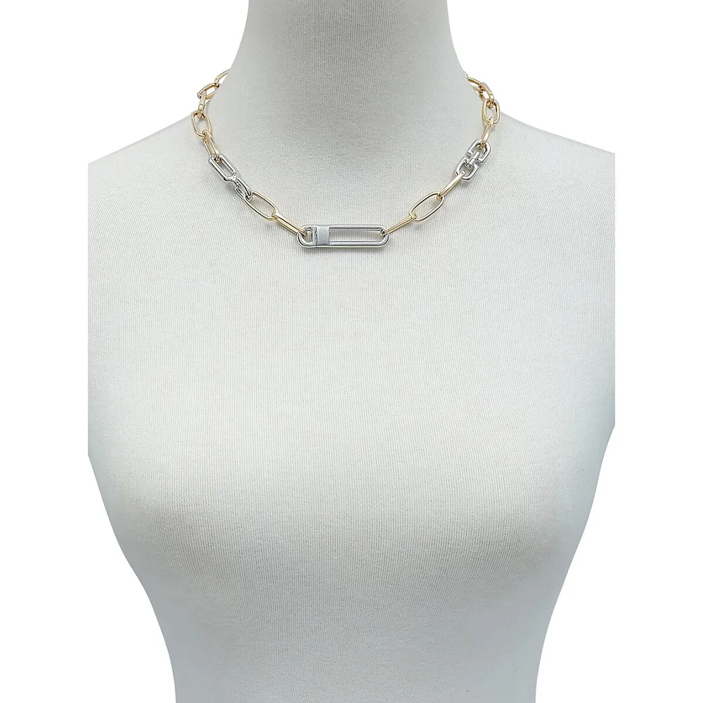 Higher Elevation Two-Tone Link Necklace