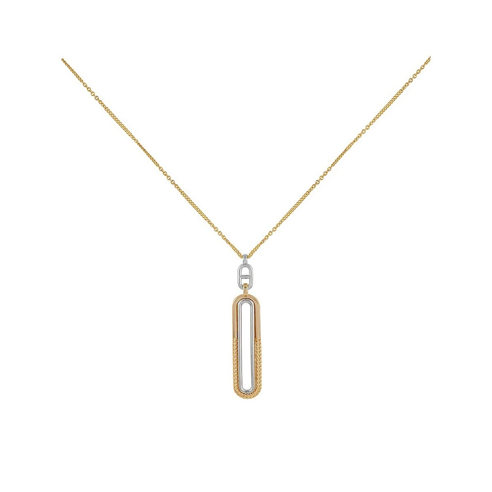 Higher Elevation Two-Tone Pendant Necklace