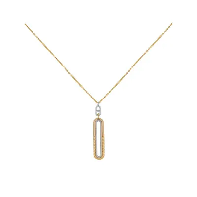 Higher Elevation Two-Tone Pendant Necklace