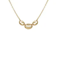Perfectly Pave Goldtone & Crystal Triple Pendant Necklace