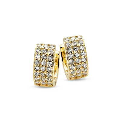 Cubic Zirconia-Embellished Earrings