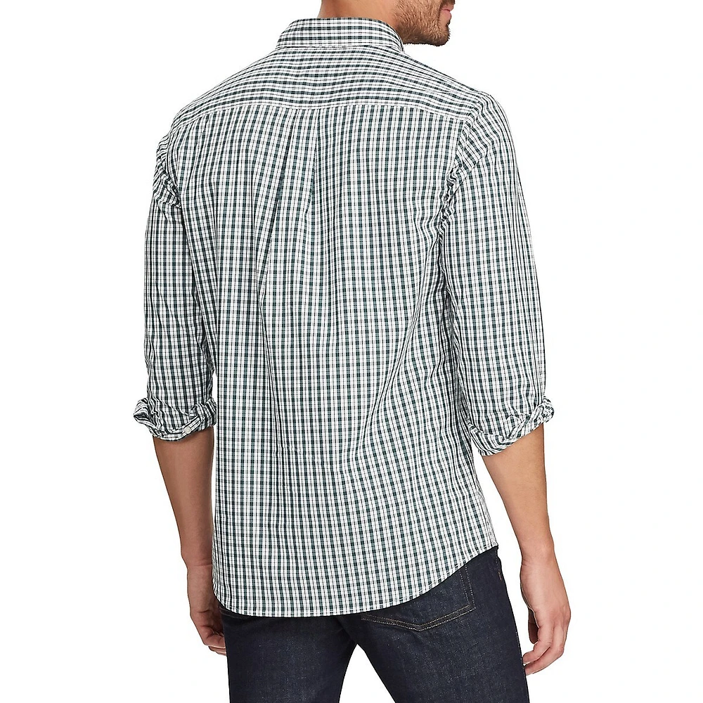 Classic-Fit Easy-Care Stretch Button-Down Shirt