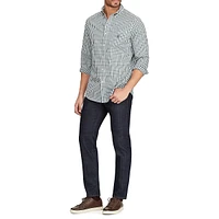 Classic-Fit Easy-Care Stretch Button-Down Shirt