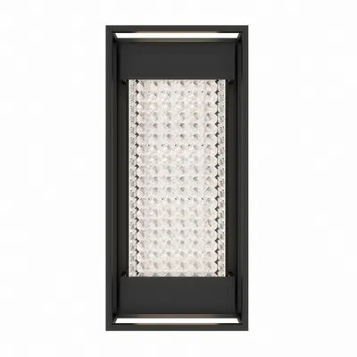 Champagne Glam Modern Outdoor Wall Light, Black