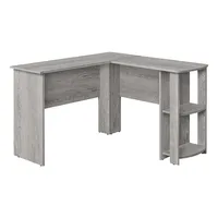 Computer Desk - Industrial Grey L-shaped Corner/2 Shelves