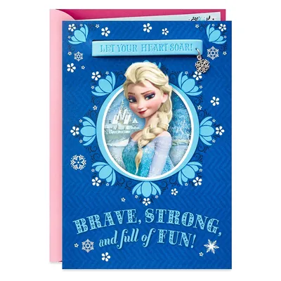 Birthday Card For Girl (Elsa Frozen Charm Bracelet)
