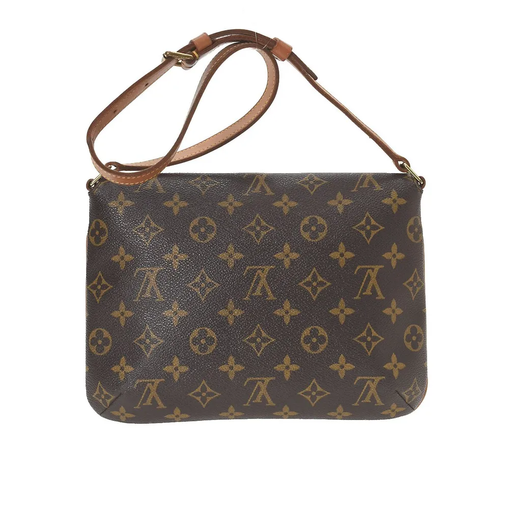 Brown Louis Vuitton Monogram Musette Tango Short Strap Shoulder Bag