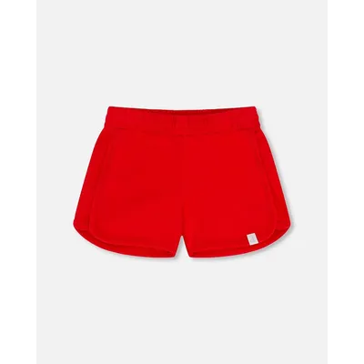 French Terry Short True Red