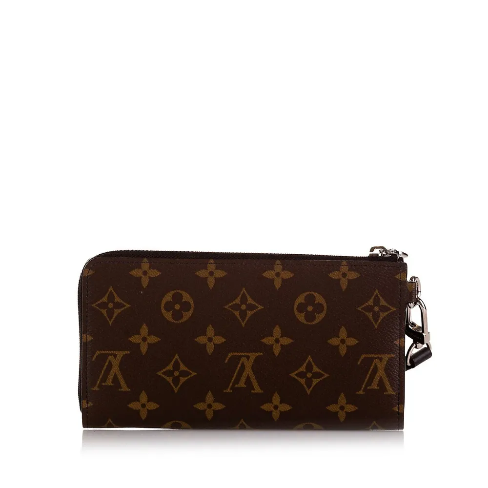 Louis Vuitton Monogram Partition Wristlet Pouch Bag