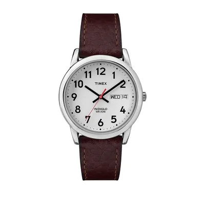 Easy Reader Brown and Silvertone Watch T20041NG