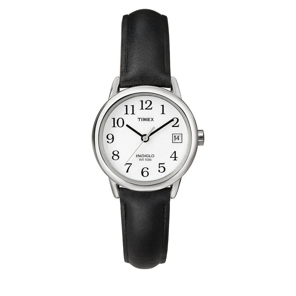 Easy Reader Black Leather Strap Watch T2H331NG