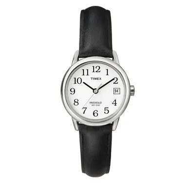 Easy Reader Black Leather Strap Watch T2H331NG