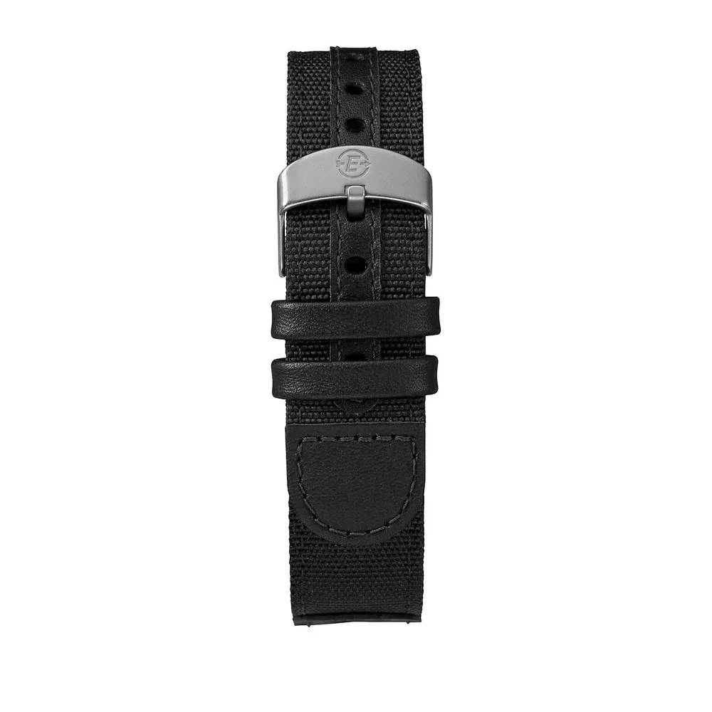 Analog Expedition Black IP Nylon Strap Watch TW4B08100NG