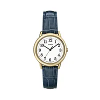 Easy Reader Goldtone & Leather-Strap Watch T2N954NG