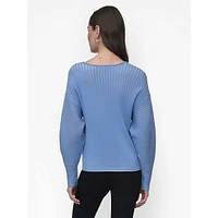 Transfer Rib V-Neck Sweater