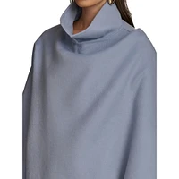 Wool-Blend Collared Wrap