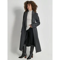 Belted Wrap Midi Coat