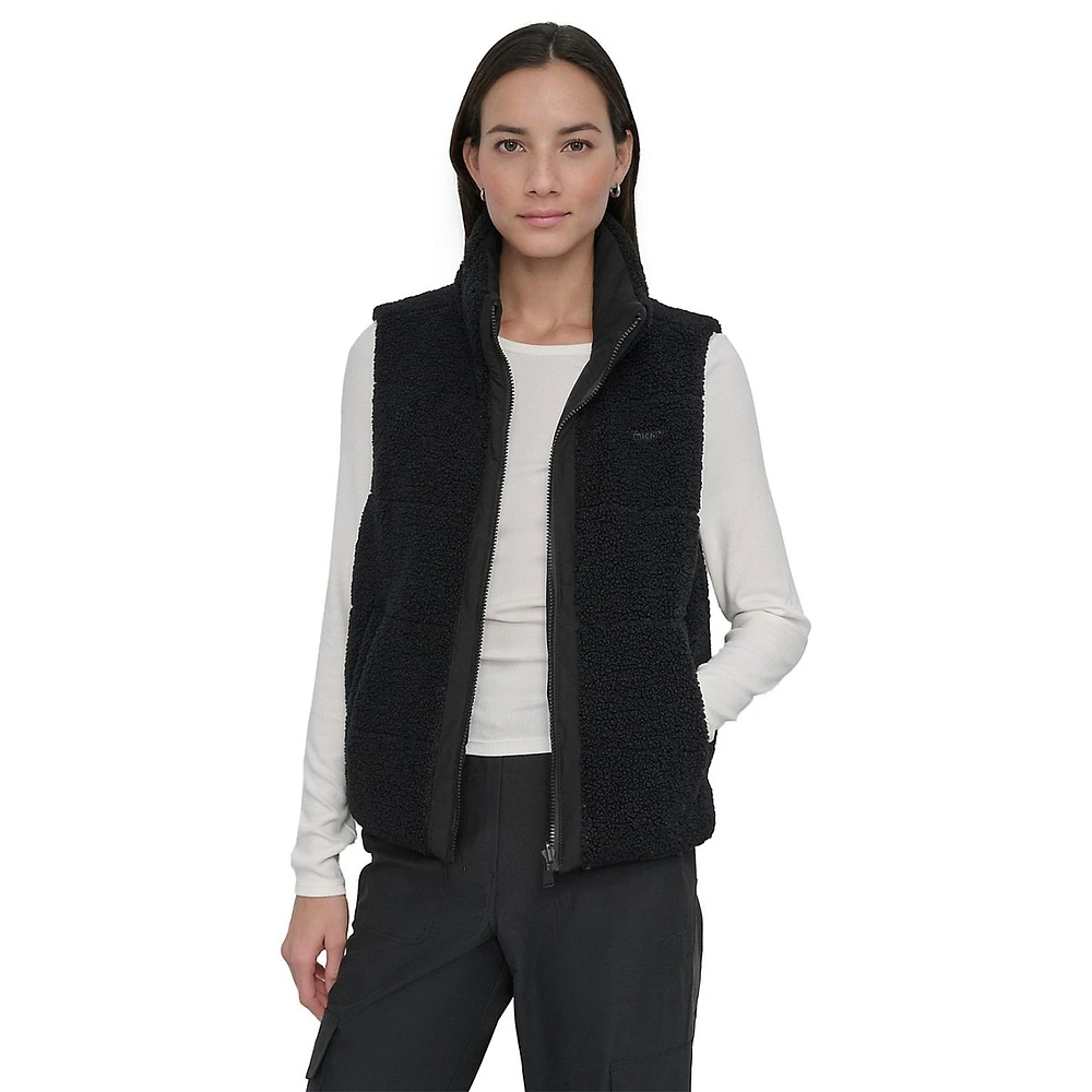 Reversible Faux Shearling Vest