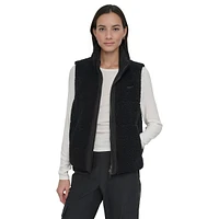 Gilet réversible en fausse peau de mouton