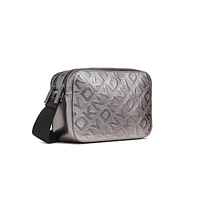 Sac pour appareil photo Ashlyn à double fermeture éclair et monogramme