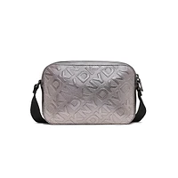Sac pour appareil photo Ashlyn à double fermeture éclair et monogramme