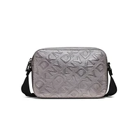 Sac pour appareil photo Ashlyn à double fermeture éclair et monogramme