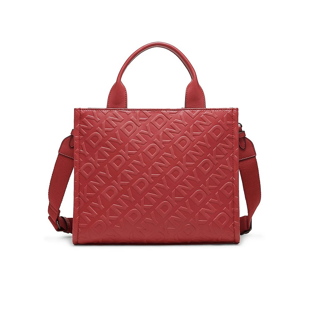 Ashlyn Medium Embossed Monogram Tote