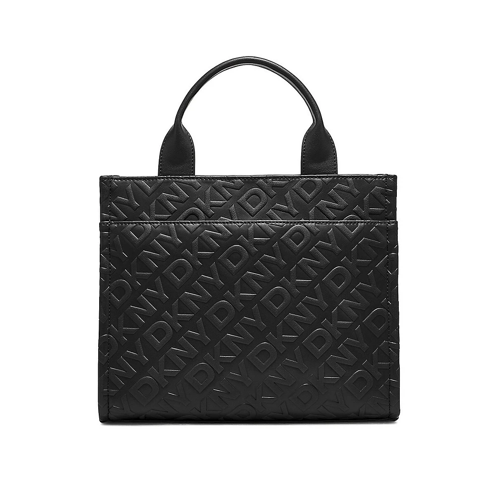 Ashlyn Medium Embossed Monogram Tote