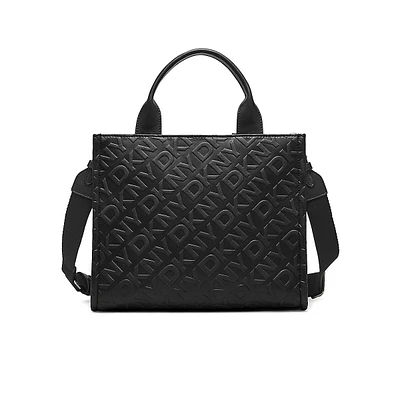 Ashlyn Medium Embossed Monogram Tote