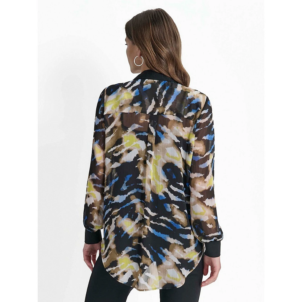 Printed Chiffon Blouse