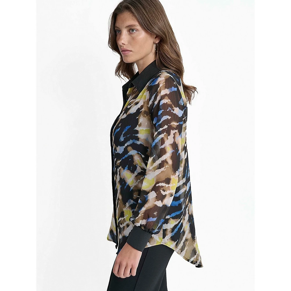 Printed Chiffon Blouse