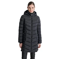 Packable Quilted Longline Jacket