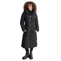 Belted Maxi Puffer Jacket