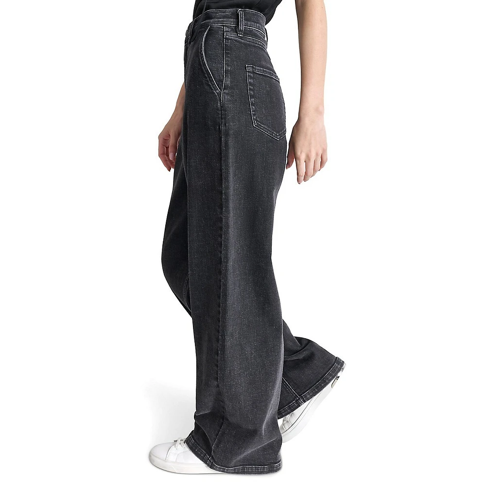 High-Rise Wide-Leg Jeans