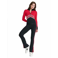 Après-Ski Half-Zip Chevron-Stripe Sweater